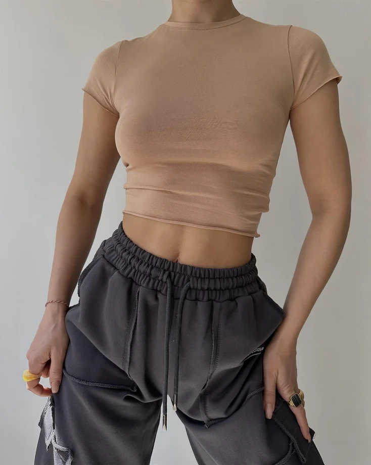 کراپ کرم پنبه ای Toppin کراپ کرم پنبه ای Toppin