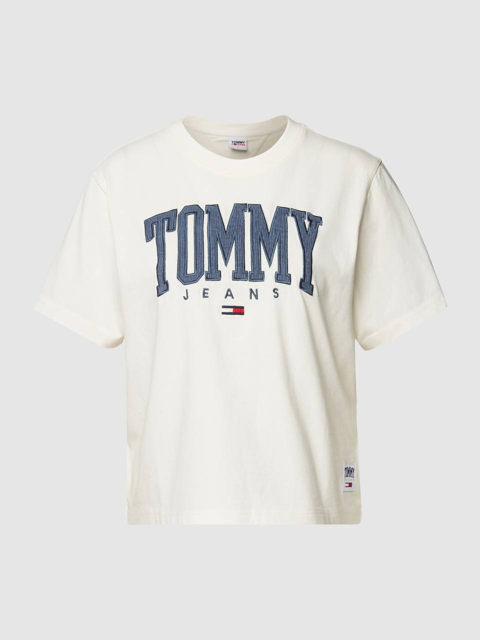 تیشرت سفید یقه گرد تامی تیشرت سفید یقه گرد تامی