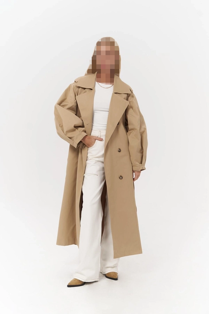 ترنچ کت کرم Aubree ترنچ کت کرم Aubree