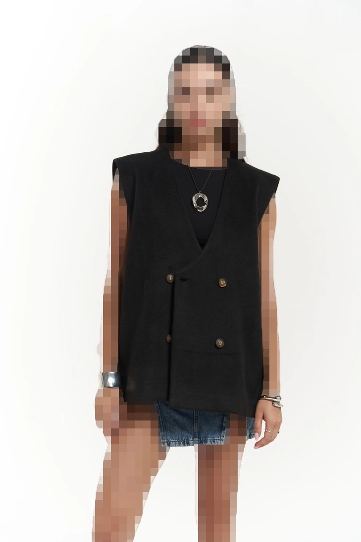 وست پشمی مشکی Notte وست پشمی مشکی Notte