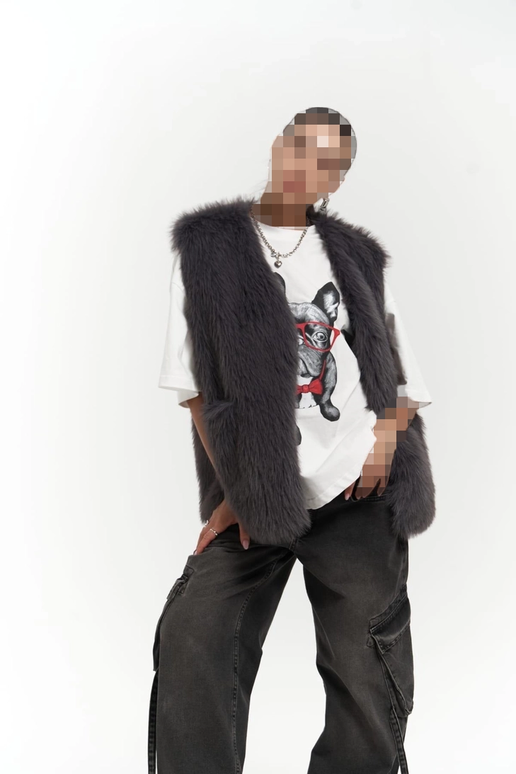 وست خز طوسی Mai Collection وست خز طوسی Mai Collection