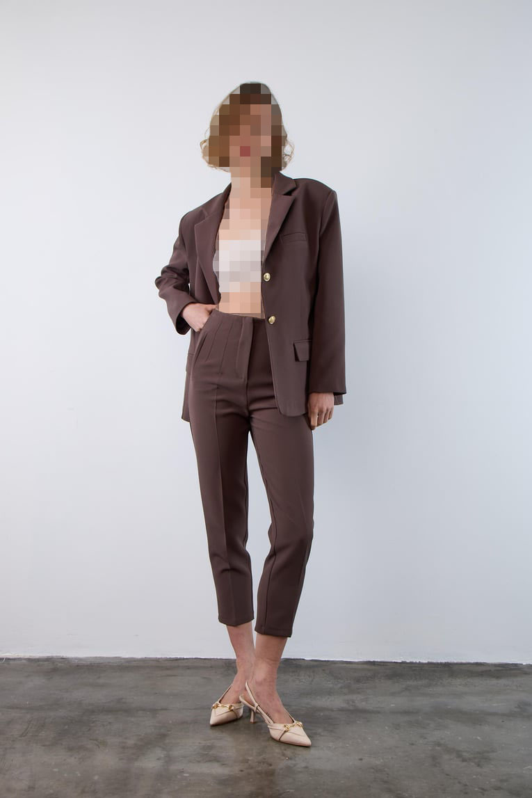 شلوار هویجی قهوه ای PERRY شلوار هویجی قهوه ای PERRY