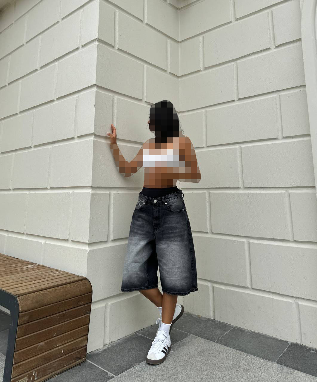 شلوارک جین طوسی شلوارک جین طوسی