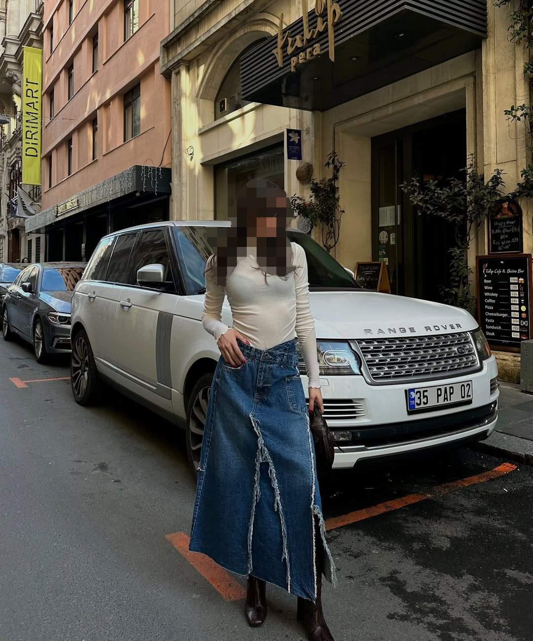 دامن جین آبی کژوال دامن جین آبی کژوال