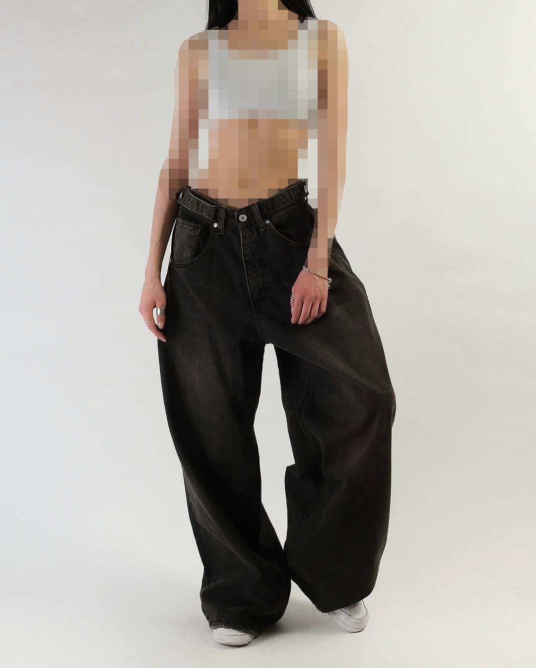 شلوار بگ ذغالی سنگشور شلوار بگ ذغالی سنگشور