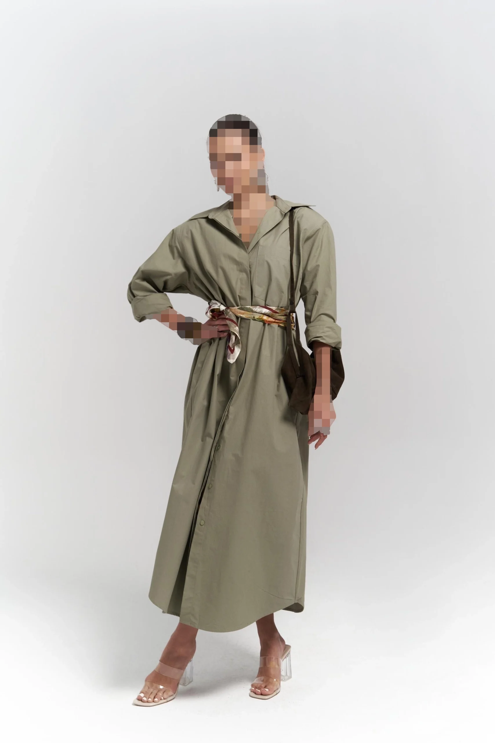 ترنچ کت رنگ سبز بلسای ترنچ کت رنگ سبز بلسای