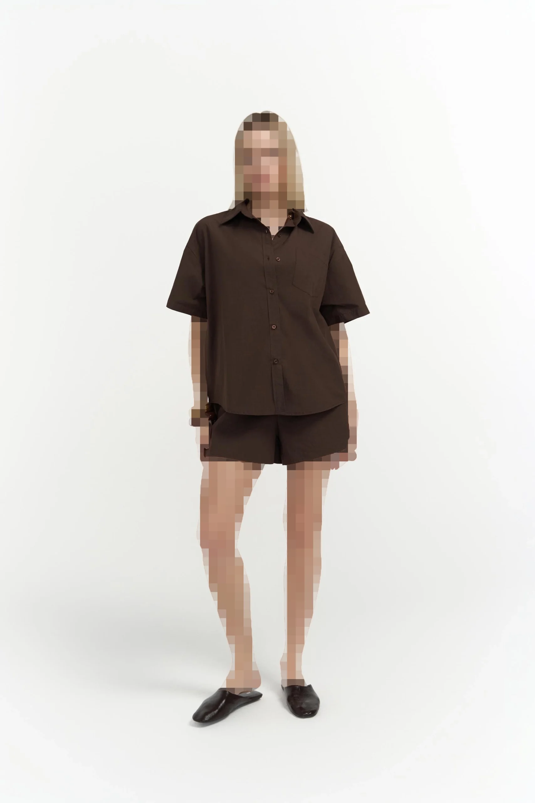 ست شلوارک و شومیز قهوه ای کورفو ست شلوارک و شومیز قهوه ای کورفو