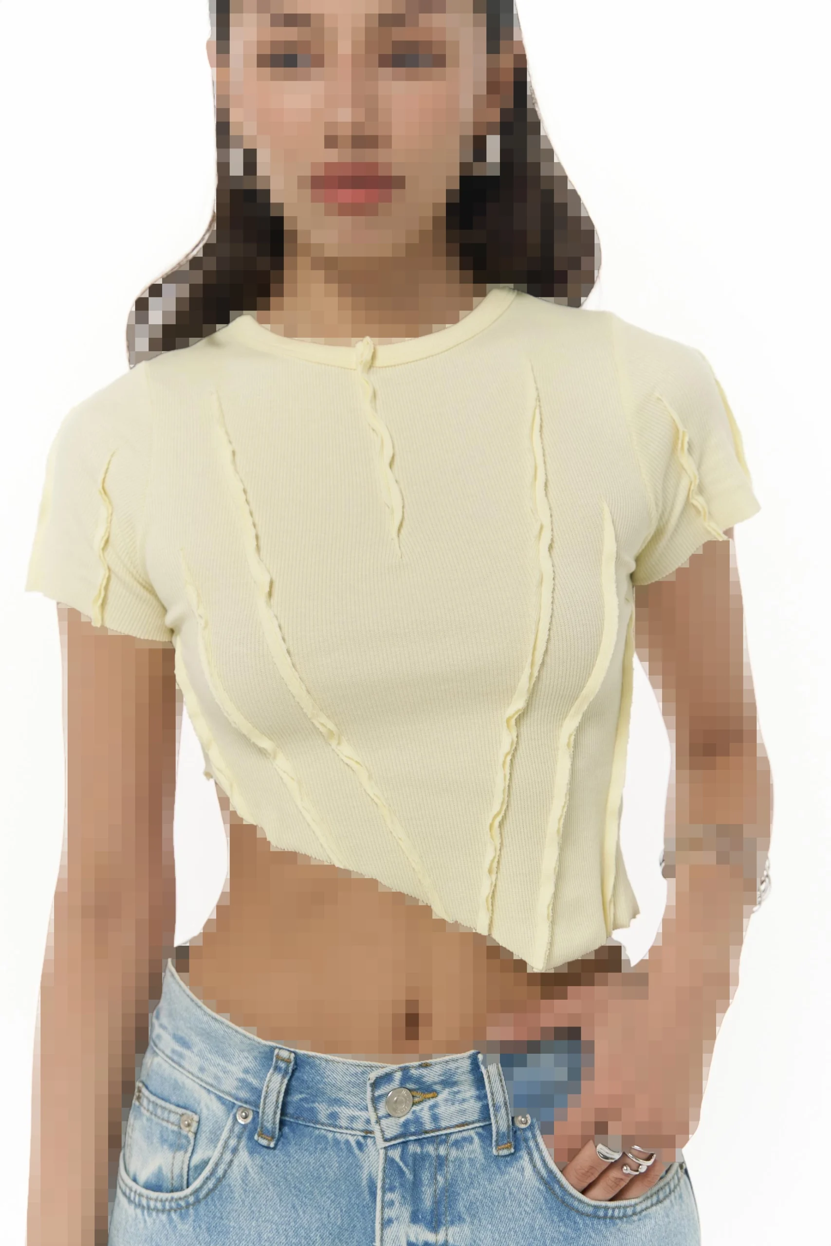 کراپ نامتقارن نوریس زرد کراپ نامتقارن نوریس زرد