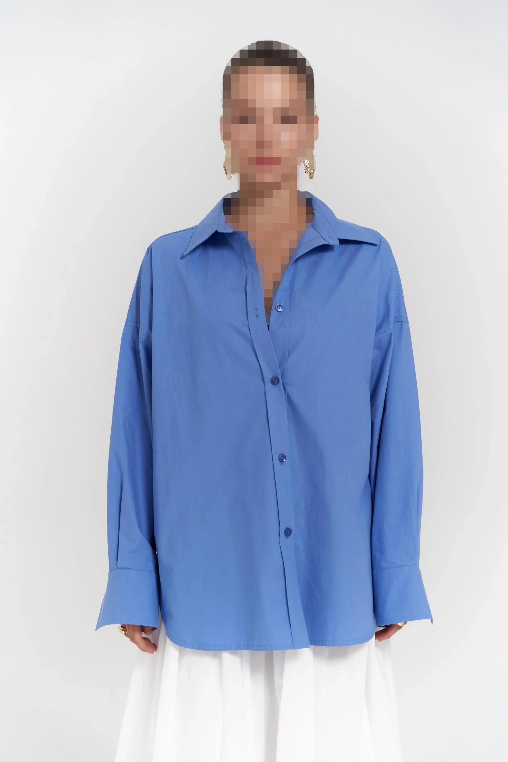 شومیز آبی فیبی شومیز آبی فیبی