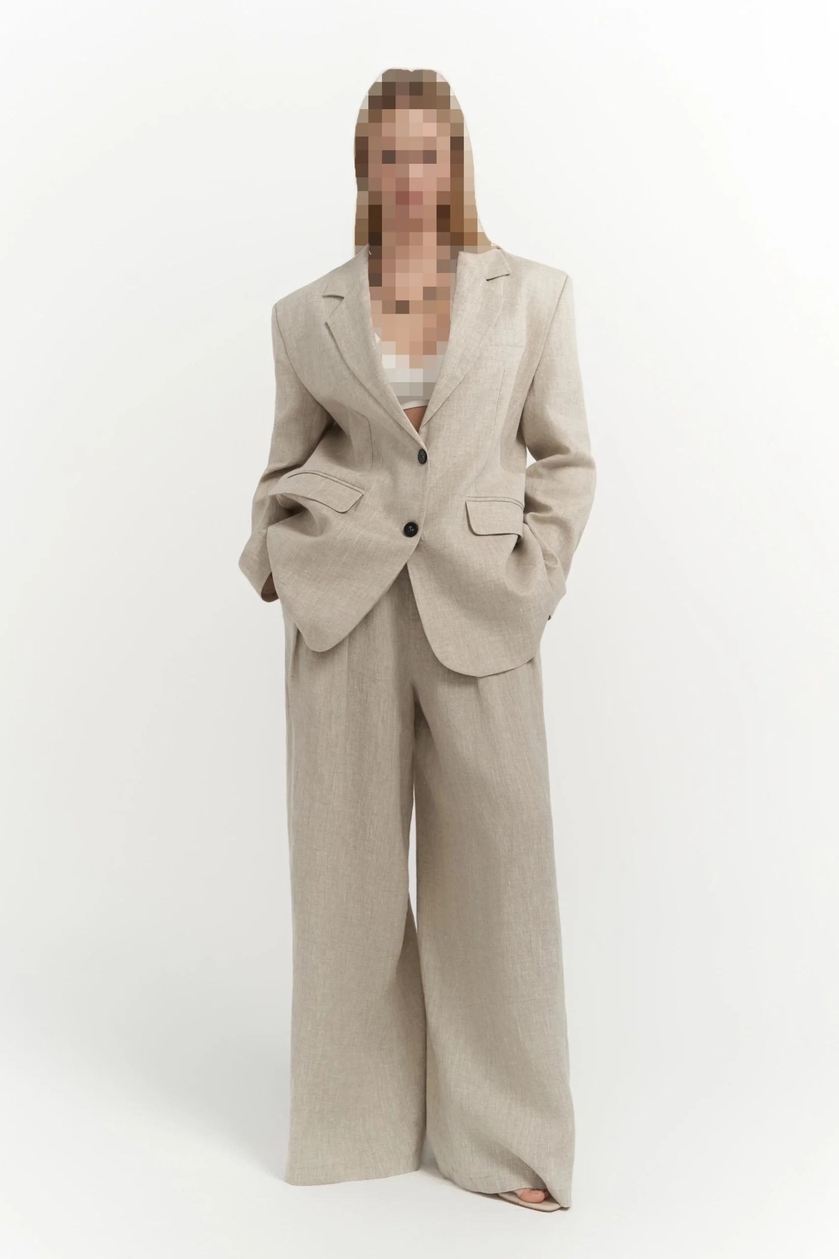 کت تک لینن سینا کرم کت تک لینن سینا کرم