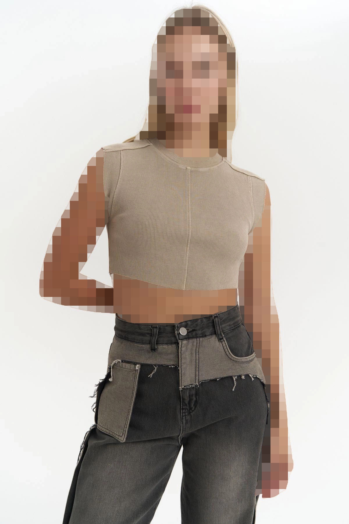 کراپ برش خورده خاکی کراپ برش خورده خاکی