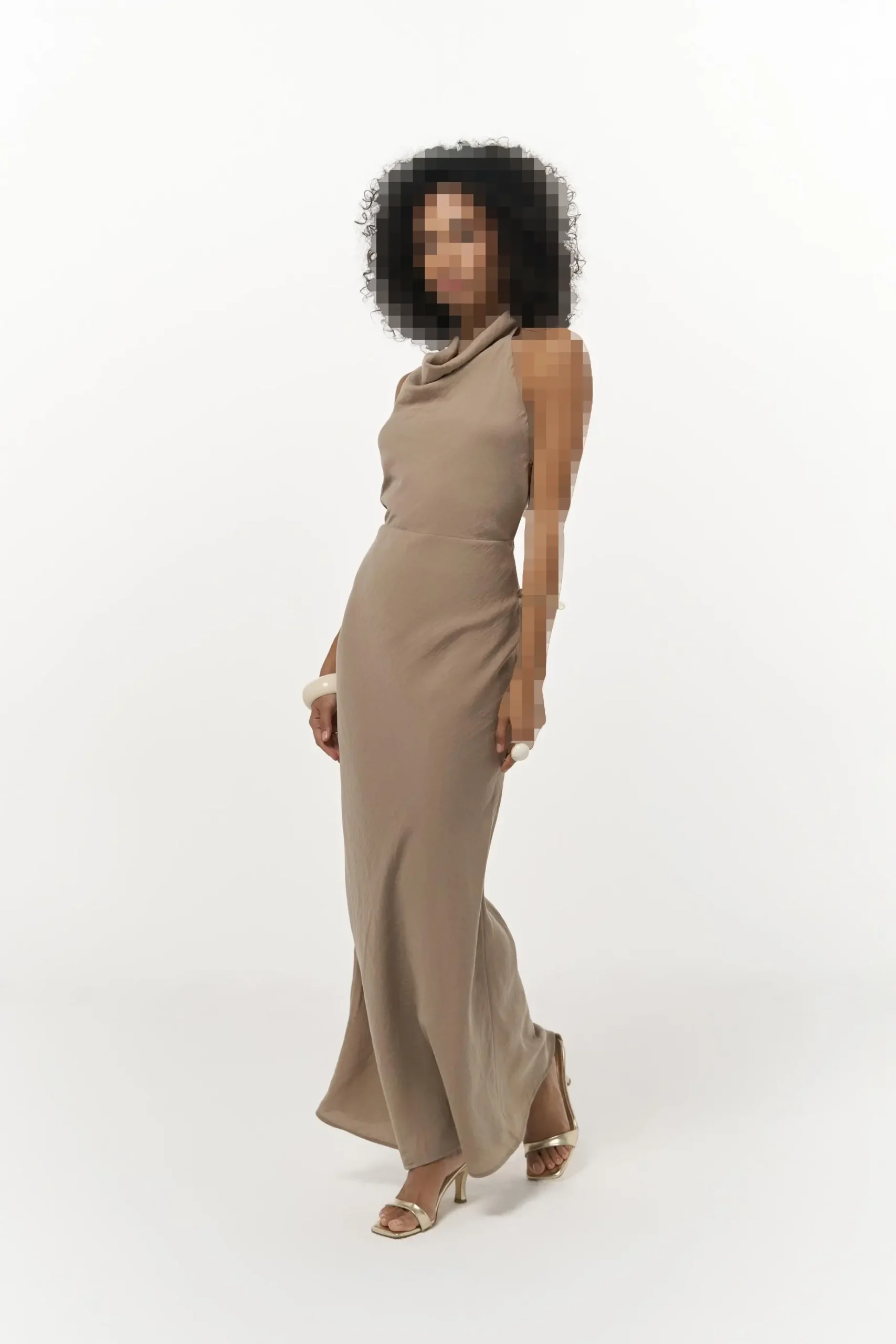 لباس بلند مینک بدون پشت لورتا لباس بلند مینک بدون پشت لورتا