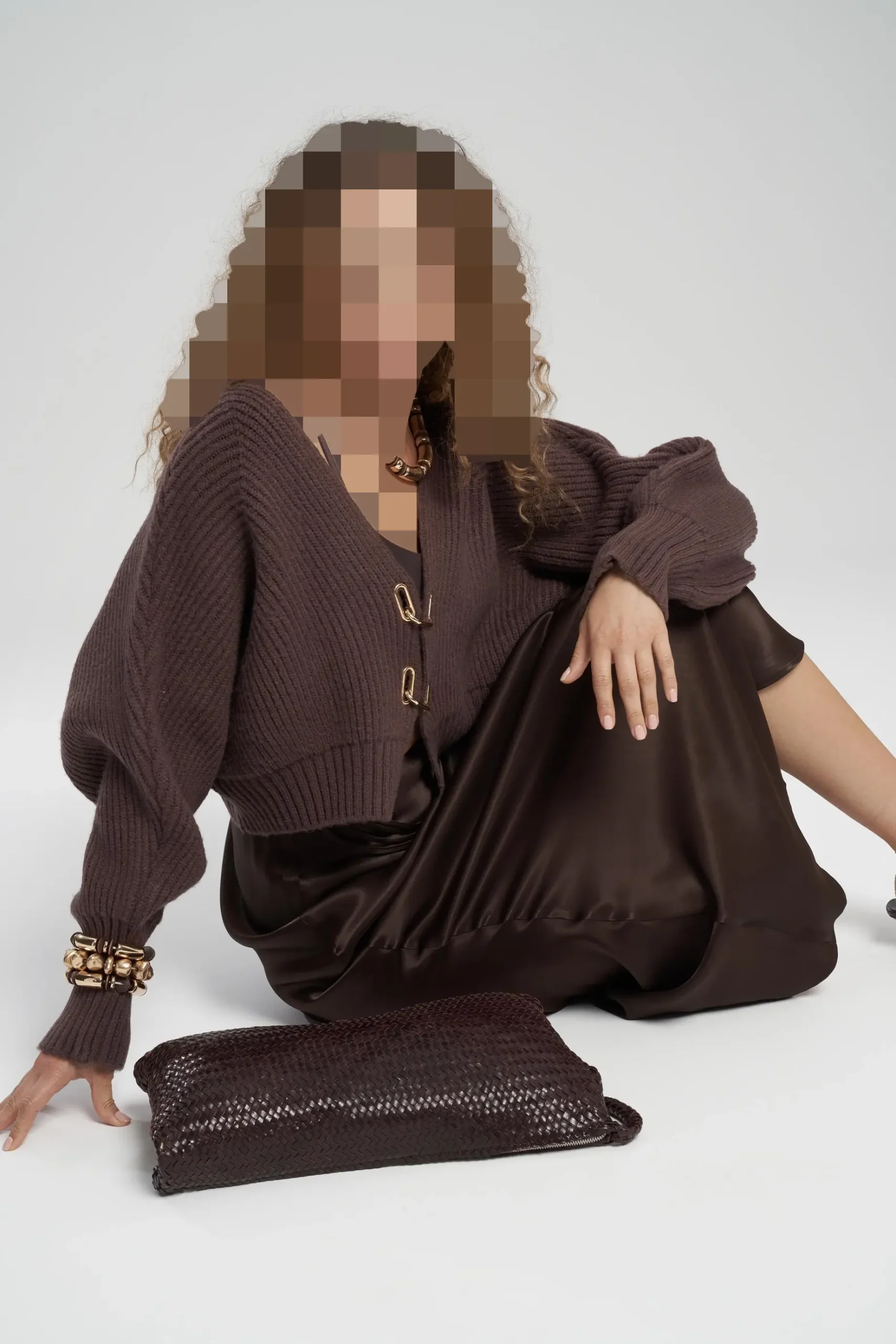 luna-metal-detay-kahve-kisa-triko-hirk-6b2-4e بافت کوتاه قهوه ای لونا