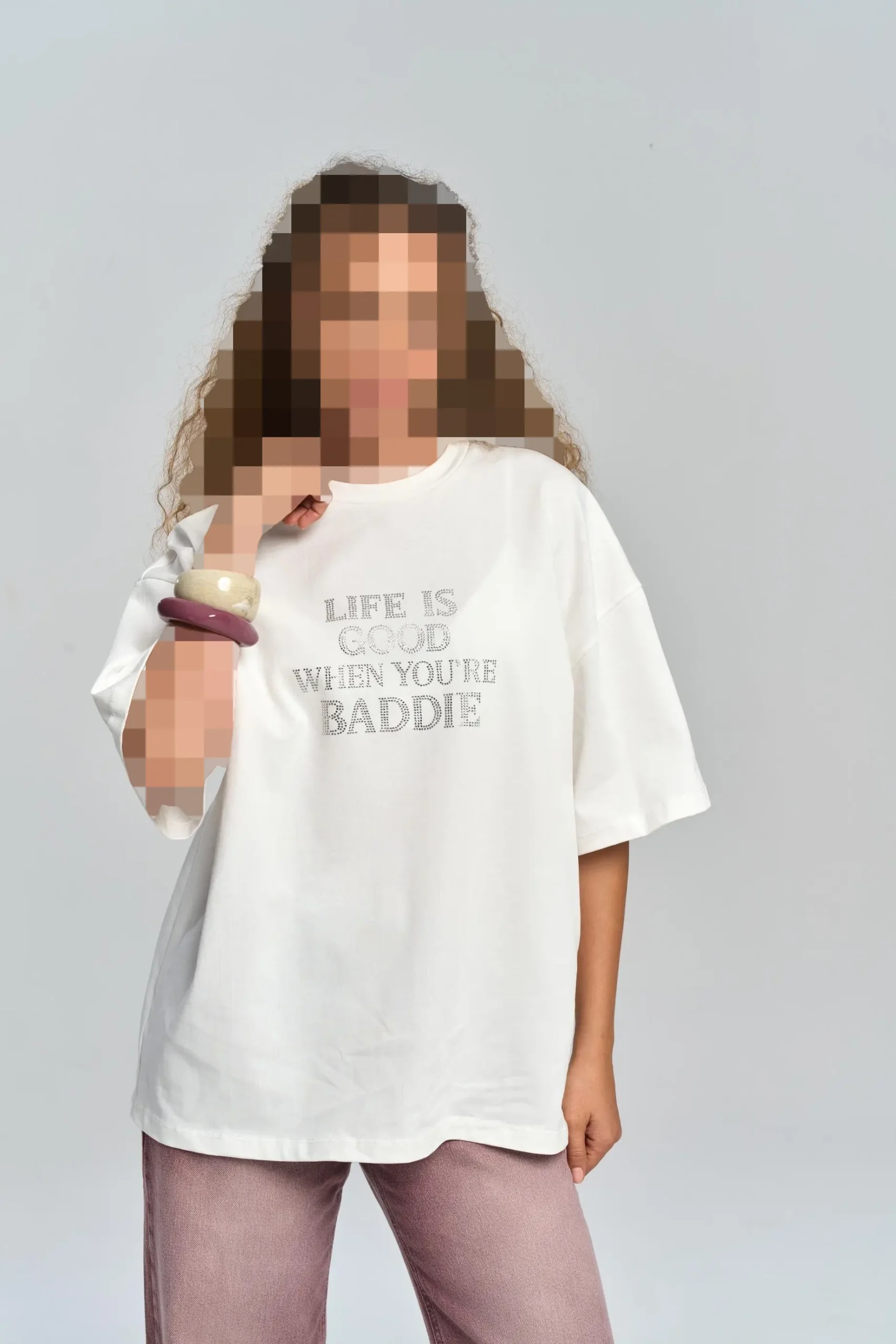baddie-oversize-beyaz-t-shirt-b7d5d8 تی شرت فری سایز سفید Baddie
